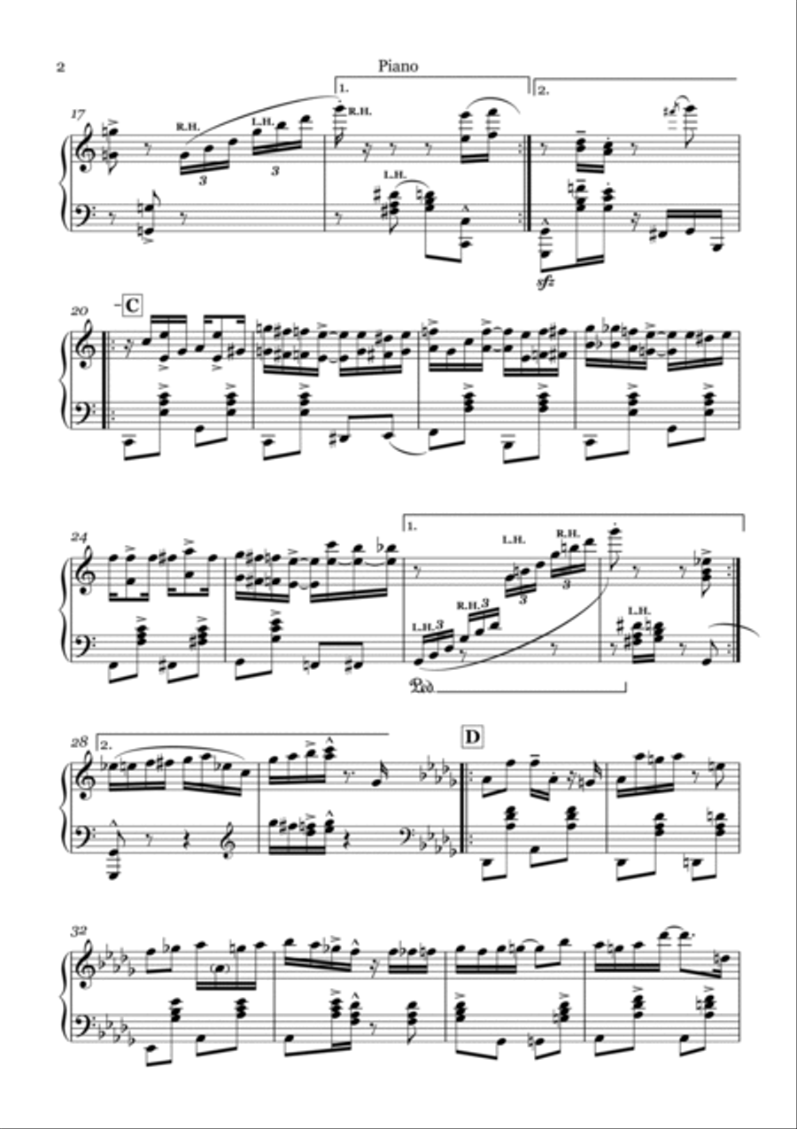 What's The Time Mr. Wolf? It's Ragtime Time! Piano Solo scores gallery preview page 2