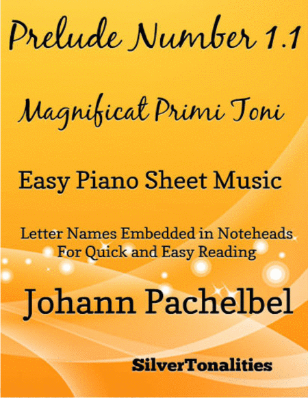Prelude Number 1.1 Magnificat Primi Toni Easy Piano Sheet Music