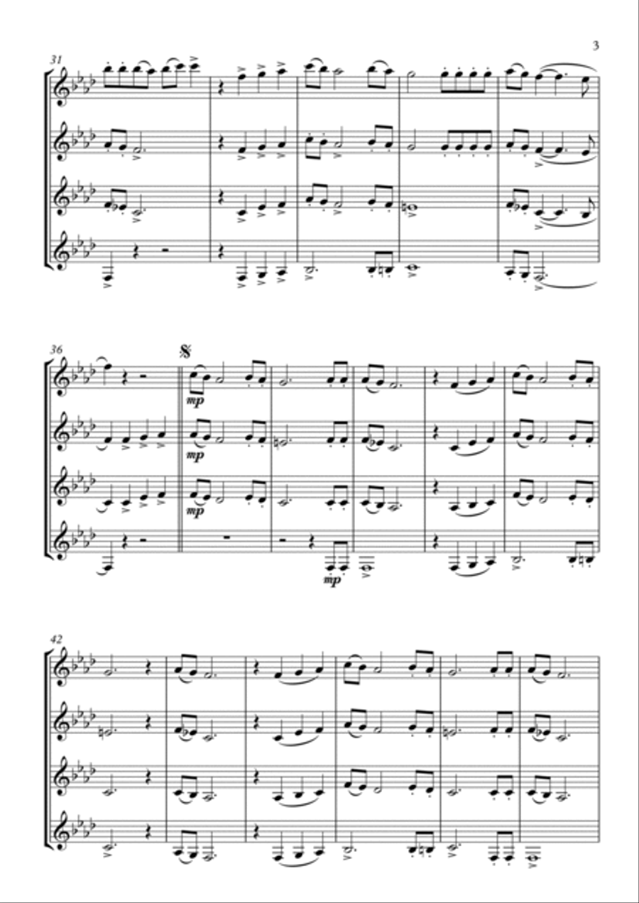 Industry Baby Woodwind Quartet scores gallery preview page 3