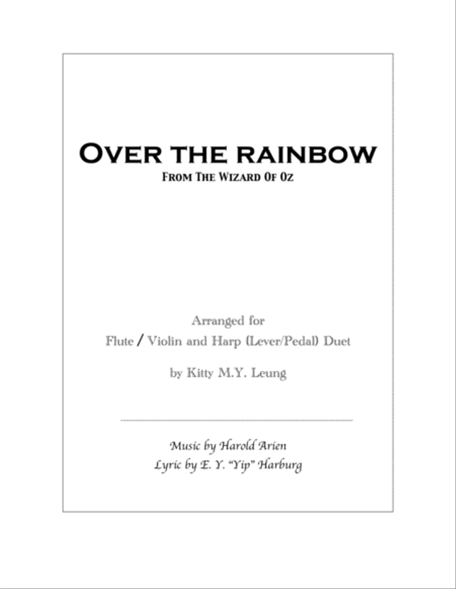Over The Rainbow (from The Wizard Of Oz) String Duet scores gallery preview page 1