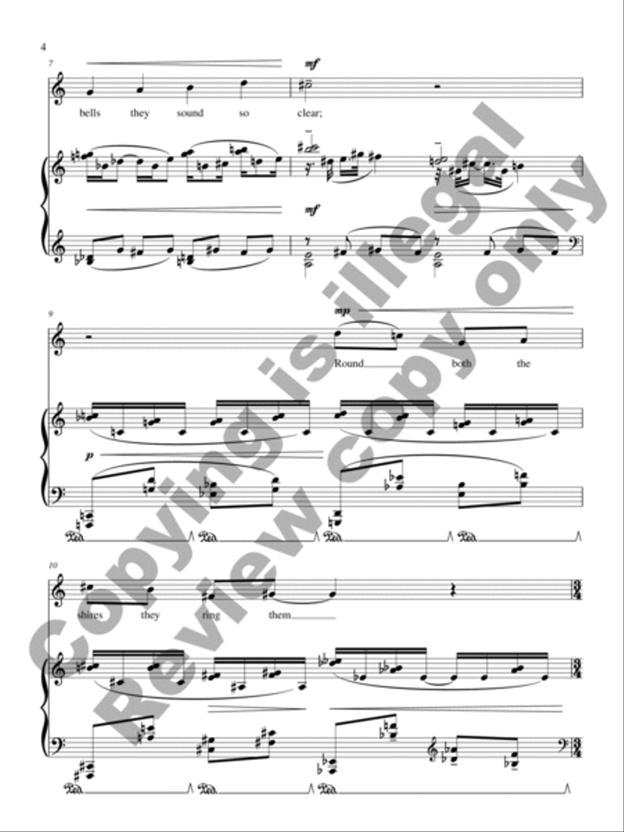 Bredon Hill Tenor Voice scores gallery preview page 5