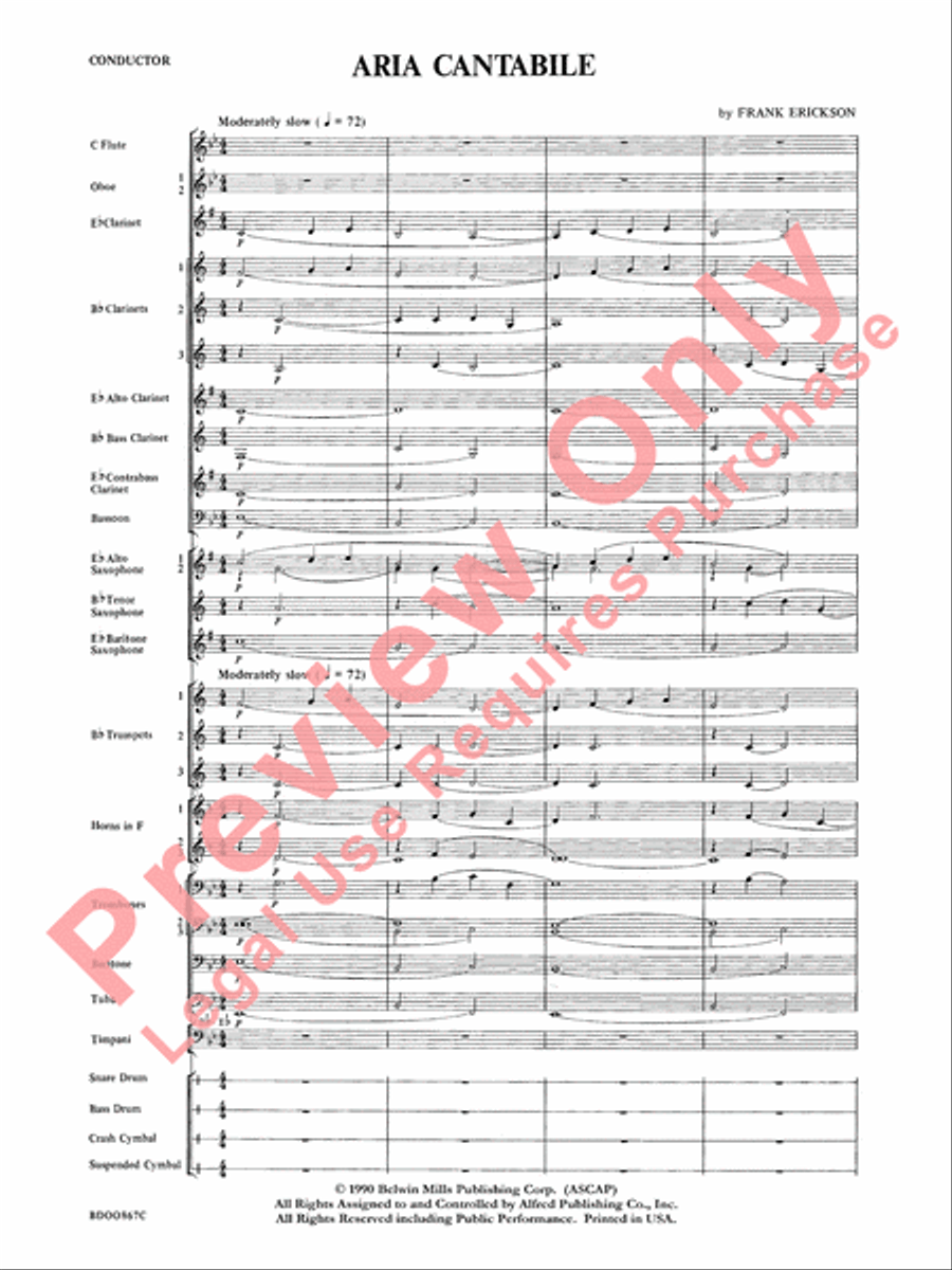 Aria Cantabile Concert Band scores gallery preview page 3