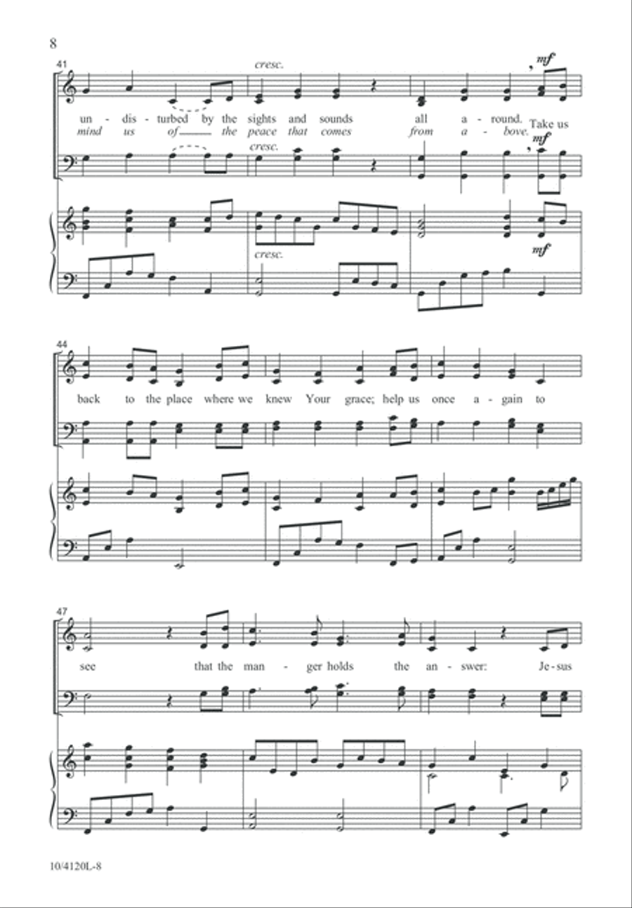 Jesus Is Our Christmas Peace 4-Part scores gallery preview page 8