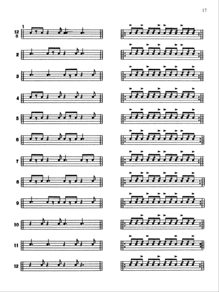 Syncopation and Rolls for the Drum Set