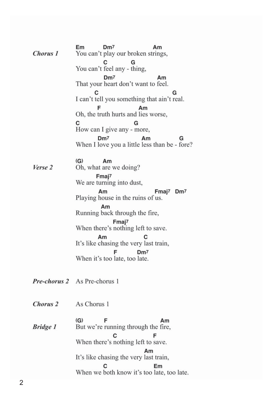 Broken Strings (featuring Nelly Furtado) Piano Solo scores gallery preview page 2