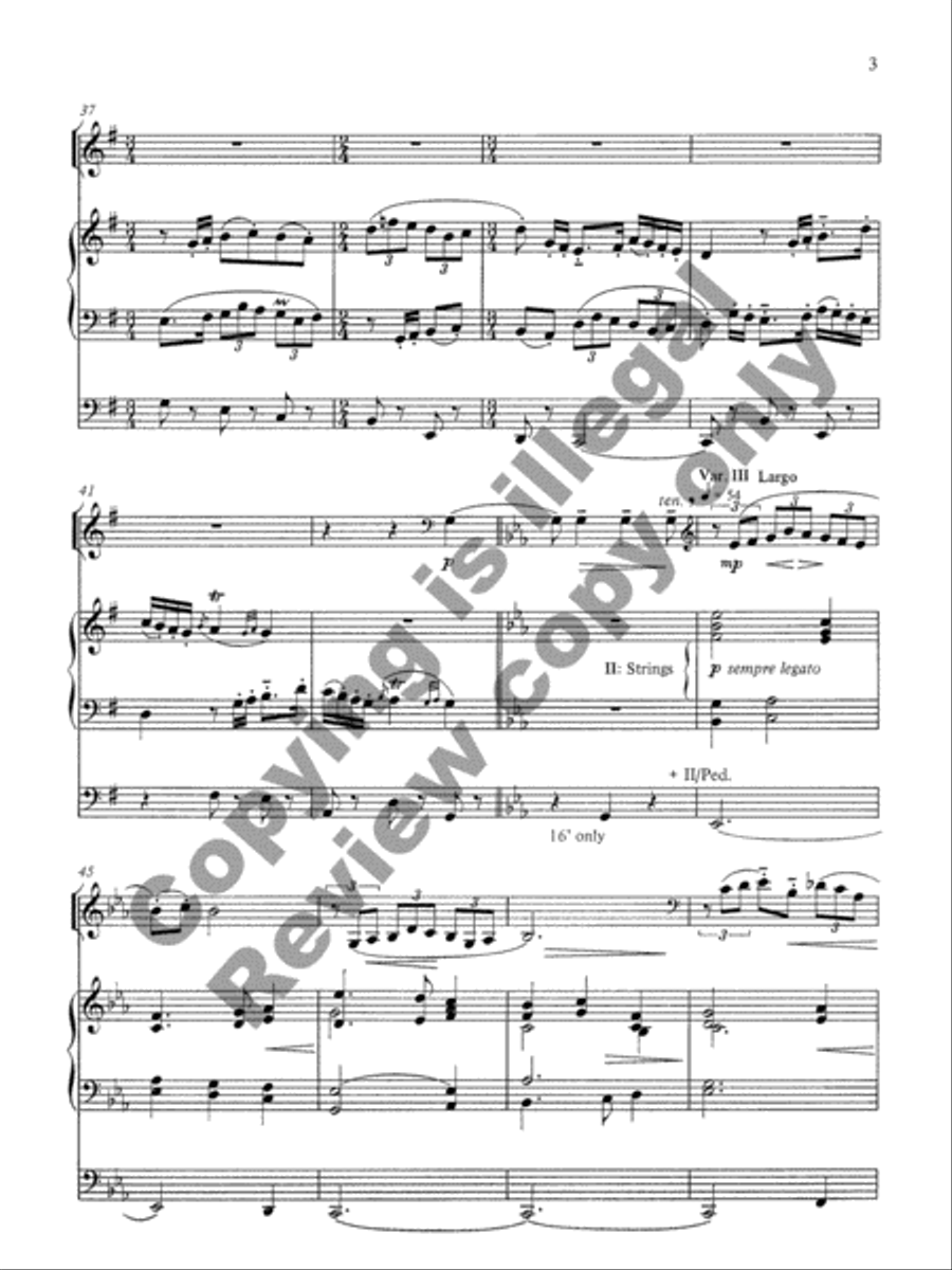 Variations on Divinum mysterium Horn scores gallery preview page 5