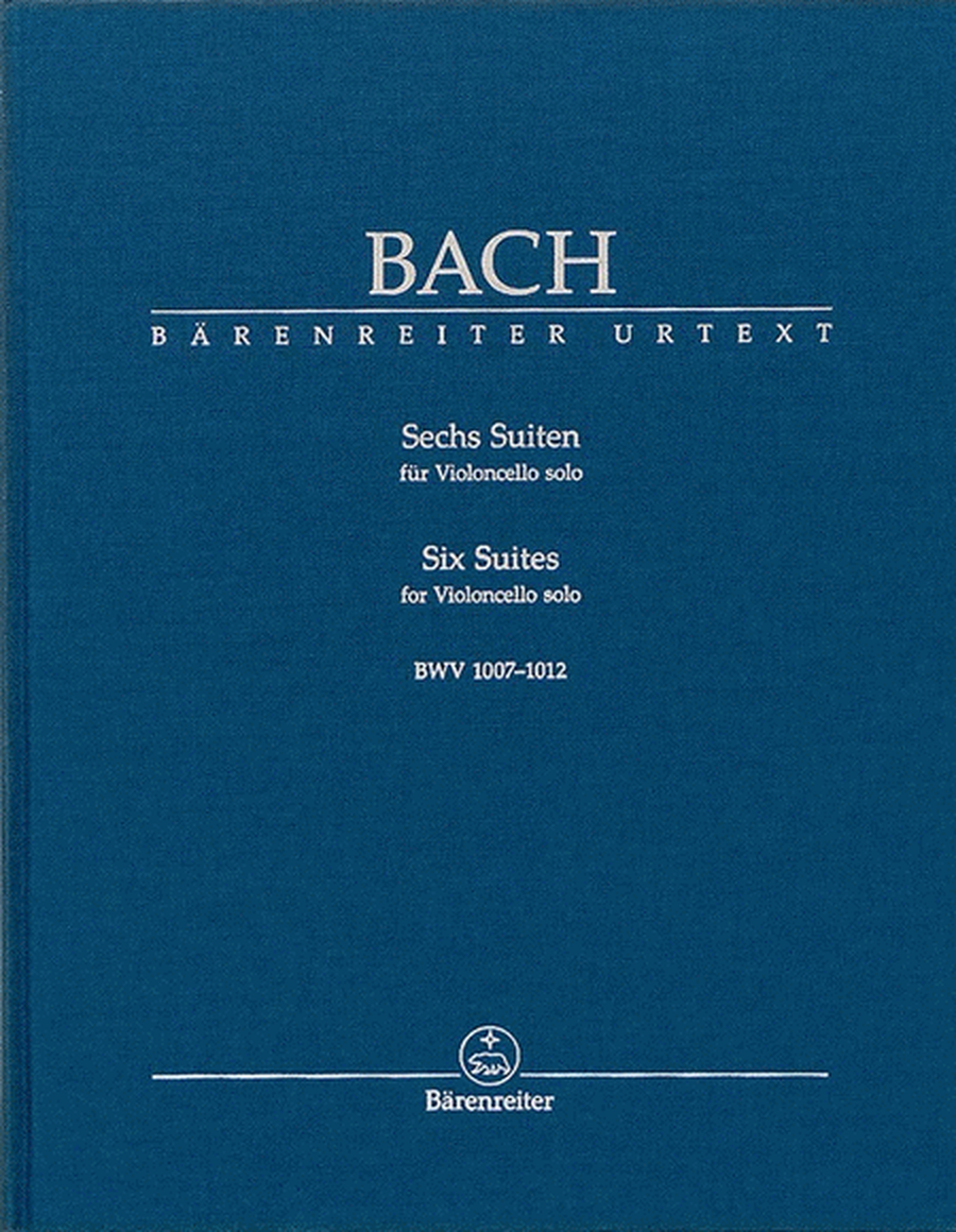 Bach - 6 Suites Bwv 1007-1012 Cello Solo Hardcover
