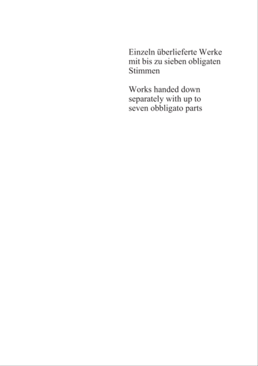 Opera varia I. Works with 1-7 parts (Complete edition, vol. 19) [Werke mit 1-7 obligaten Stimmen] Score scores gallery preview page 58