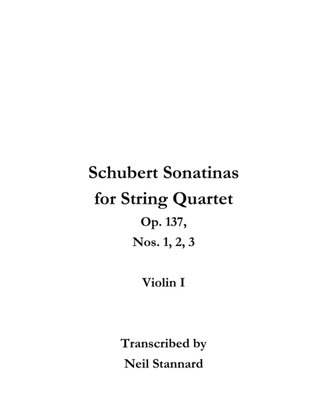 Schubert Sonatinas Op. 137 for String Quartet VIOLIN I