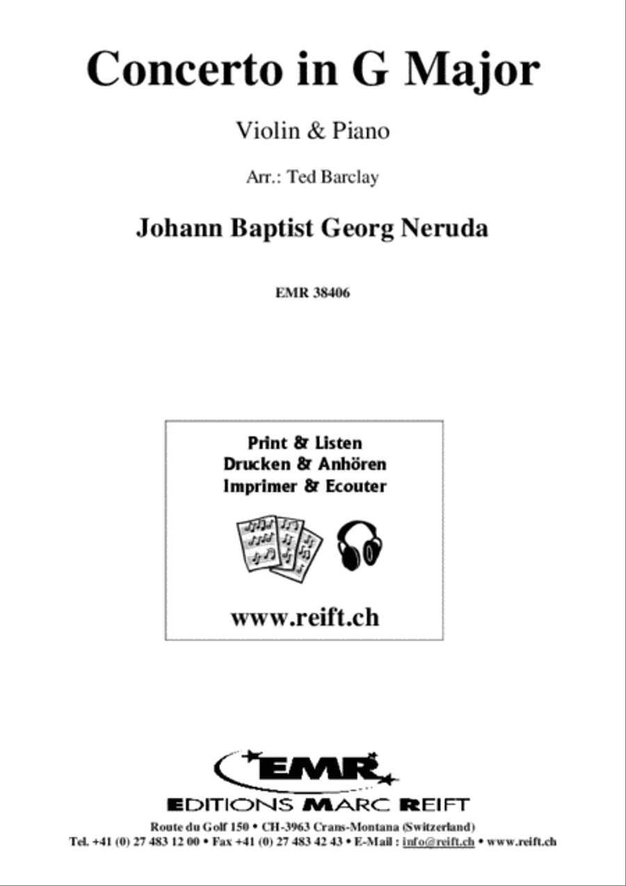 Concerto in G Major Violin Solo scores gallery preview page 2