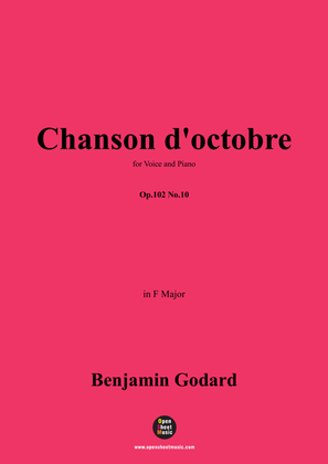 B. Godard-Chanson d'octobre,Op.102 No.10,in F Major