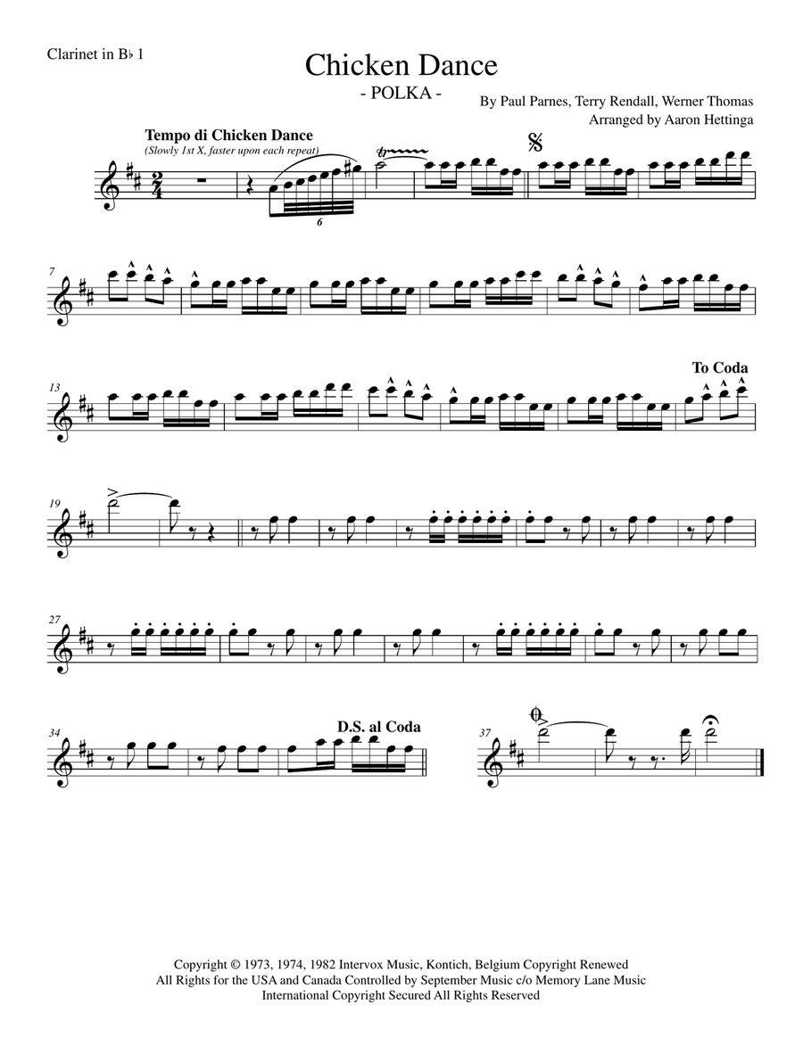 The Chicken Dance Small Ensemble scores gallery preview page 6