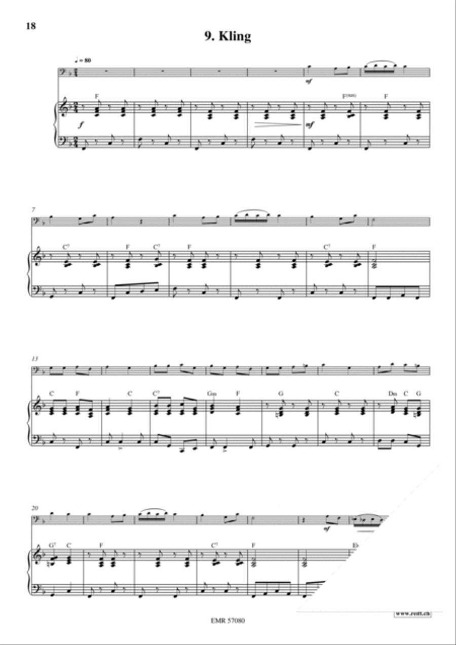 18 Christmas Songs Euphonium scores gallery preview page 12