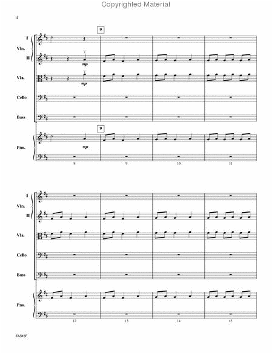Orchestra Song String Orchestra scores gallery preview page 3
