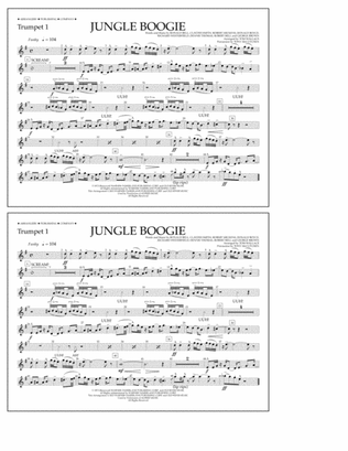 Jungle Boogie - Trumpet 1