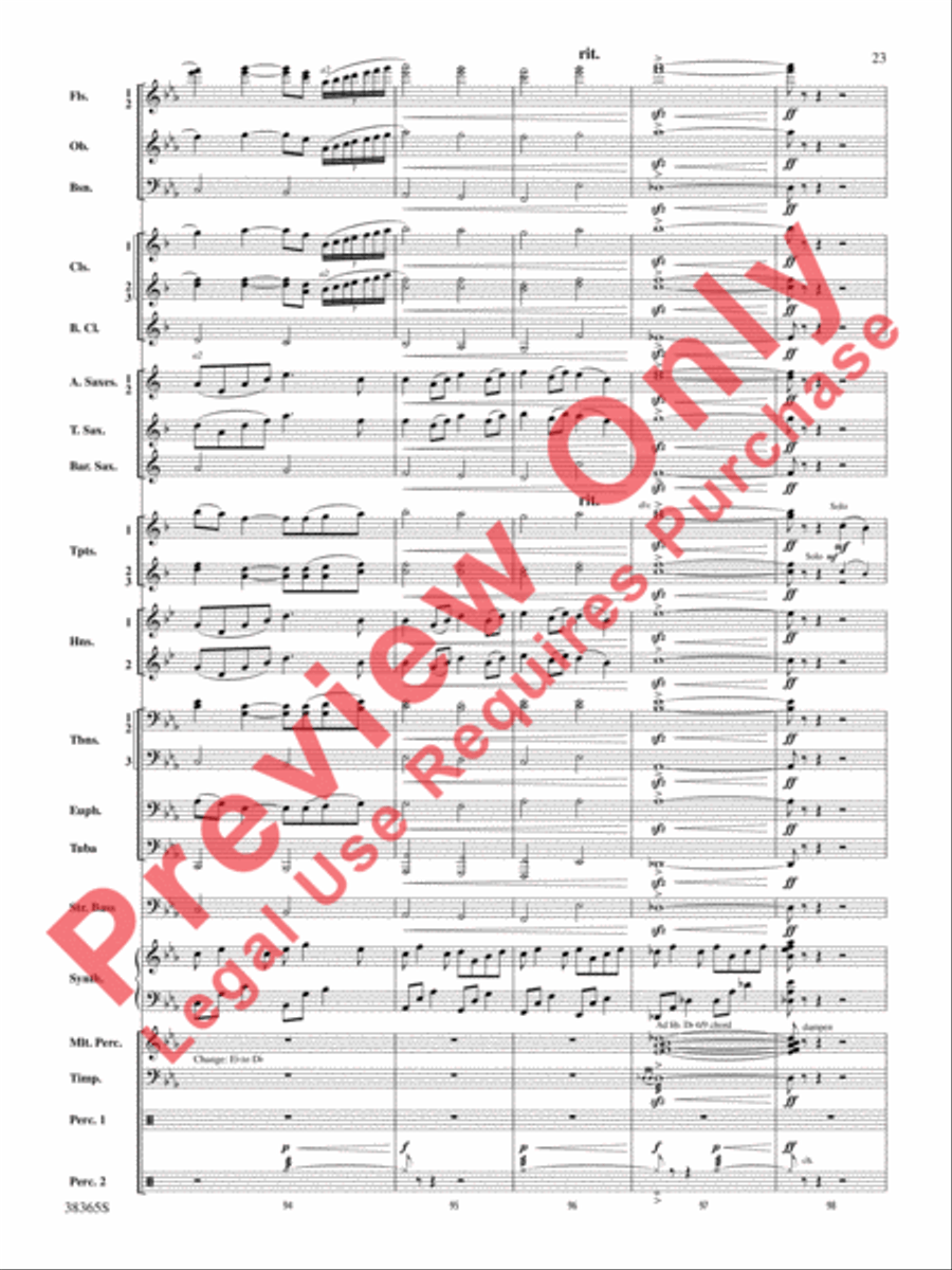 Crossroads to the Future Concert Band scores gallery preview page 24