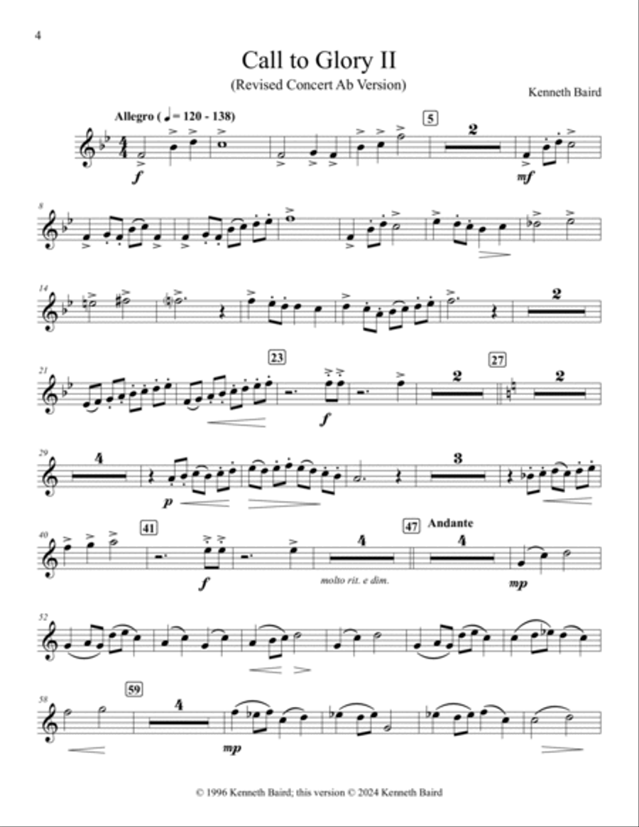 Artistic Solos for Trumpet and Piano (Complete: Solo and Accompaniment Included) B-Flat Trumpet scores gallery preview page 5