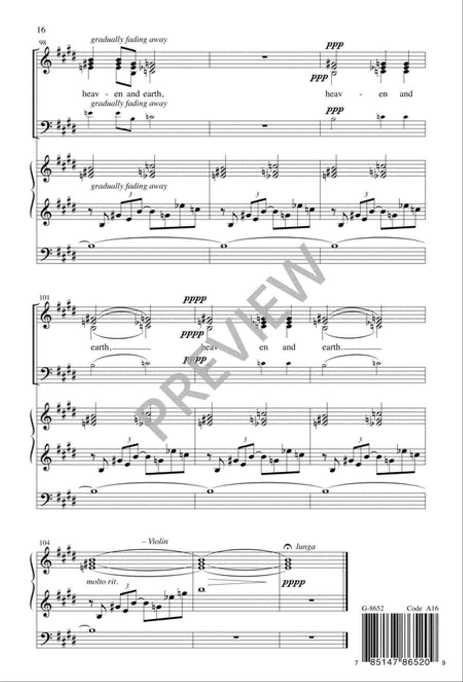 My Help Cometh from the Lord 4-Part scores gallery preview page 17