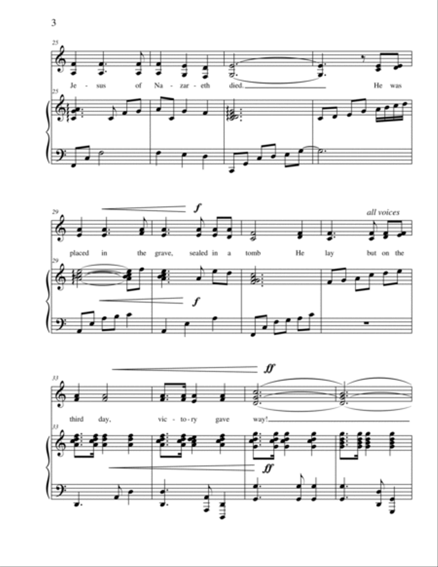 The Stone was Rolled Away Vocal Duet scores gallery preview page 3