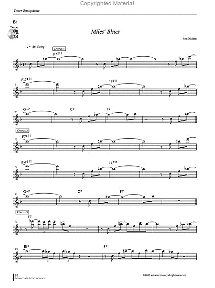 Intermediate Jazz Conception Tenor Saxophone Tenor Saxophone scores gallery preview page 8
