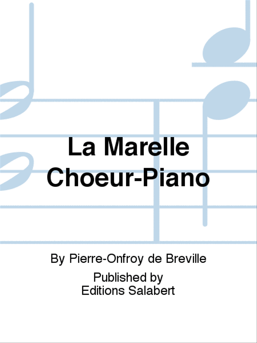 La Marelle Choeur-Piano Choir scores gallery preview page 1
