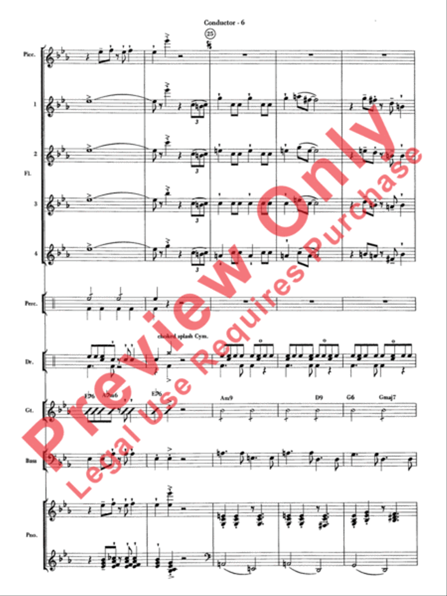 Sleigh Ride Samba Flute Choir scores gallery preview page 7