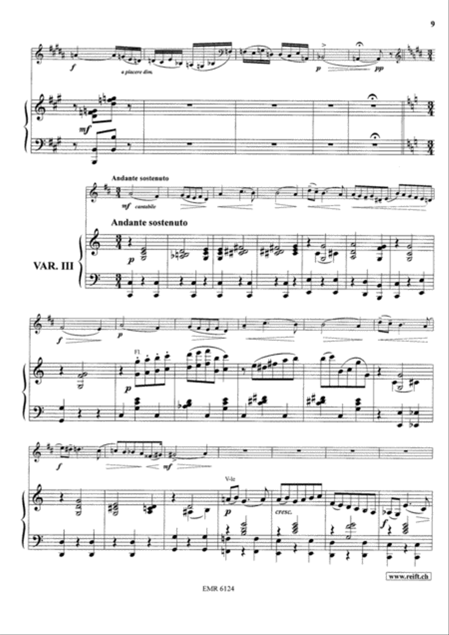 Variations On A Rococo Theme Flugelhorn scores gallery preview page 21