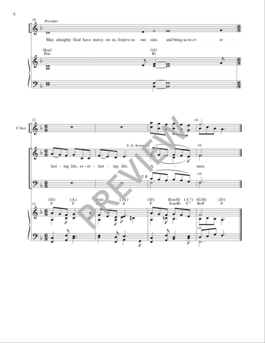 Storrington Mass (Full Score) 4-Part scores gallery preview page 7