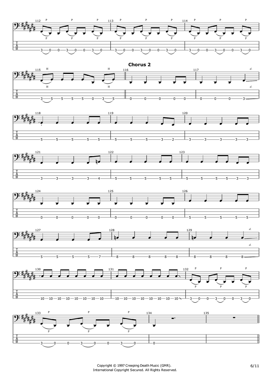 Fuel Guitar Tablature scores gallery preview page 6