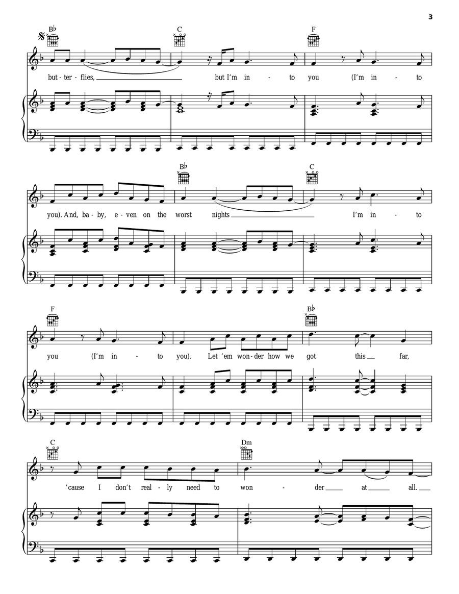 Still Into You Piano, Vocal, Guitar scores gallery preview page 3