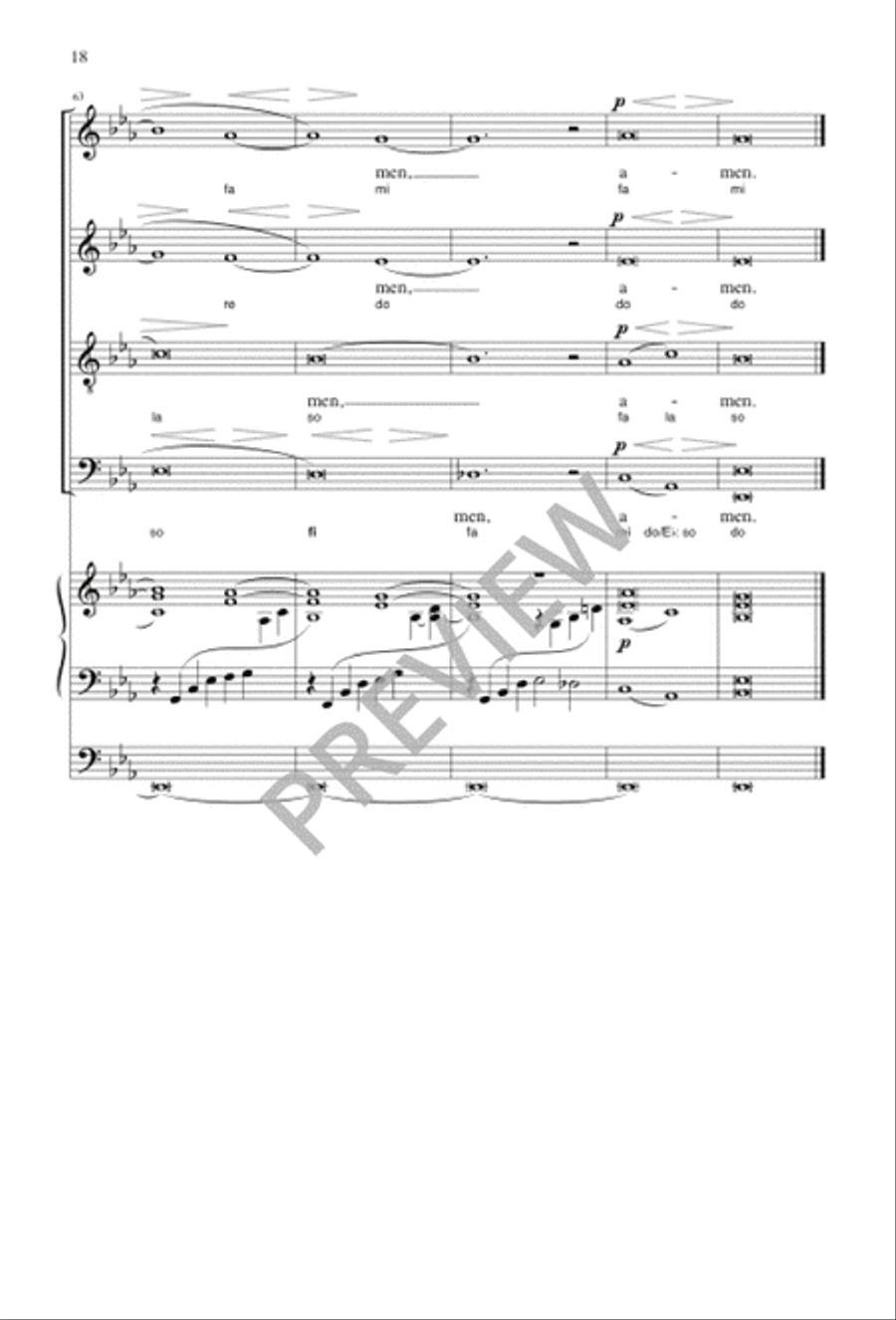 Geistliches Lied, Op. 30: Lass Dich Nur Nichts Nicht Dauren 4-Part scores gallery preview page 17