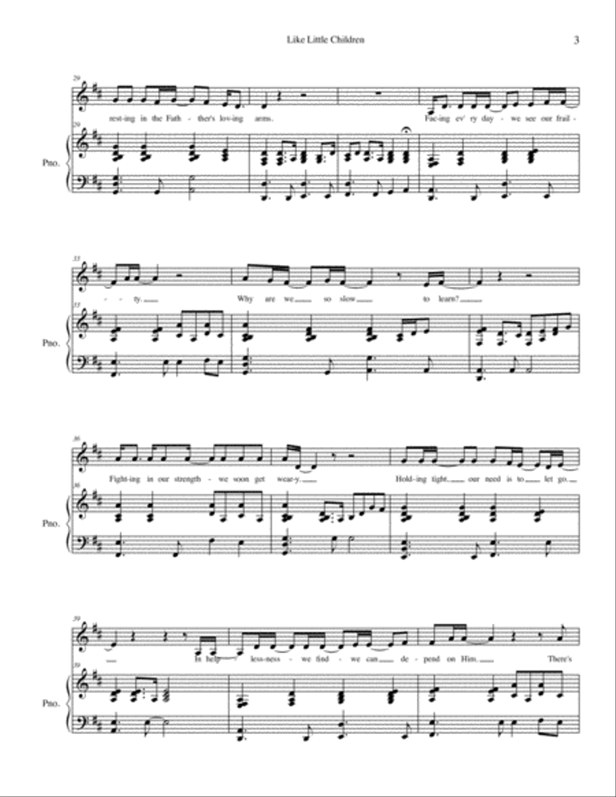 Like Little Children Like Little Children Voice scores gallery preview page 3
