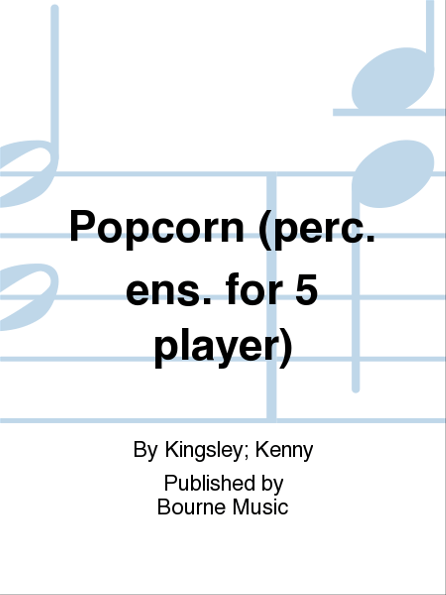 Popcorn (perc. ens. for 5 player) Percussion Ensemble scores gallery preview page 1