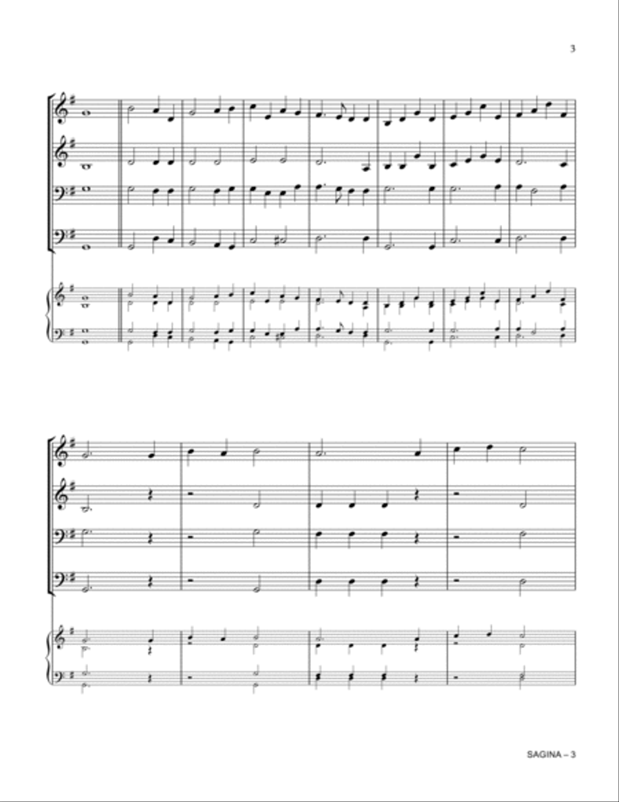 SAGINA (And Can It Be) Small Ensemble scores gallery preview page 3