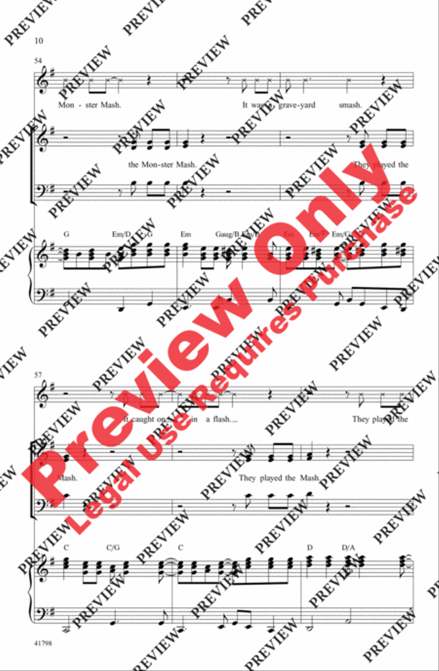 Monster Mash 3-Part scores gallery preview page 10