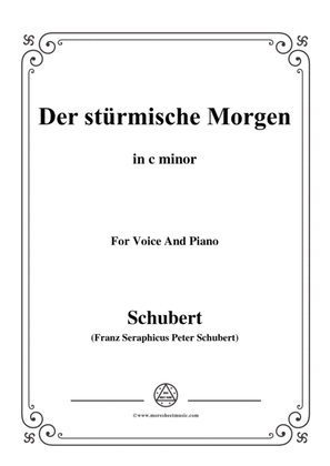 Schubert-Der stürmische Morgen,from 'Winterreise',Op.89(D.911) No.18,in c minor,for Voice&Piano