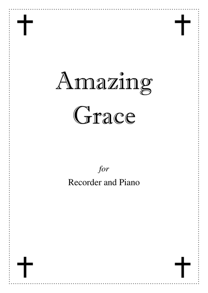 Amazing Grace - Recorder and Piano image number null