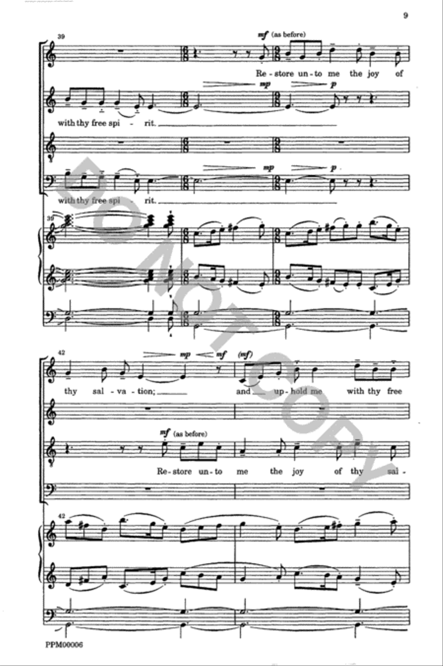 Create in Me a Clean Heart 4-Part scores gallery preview page 10