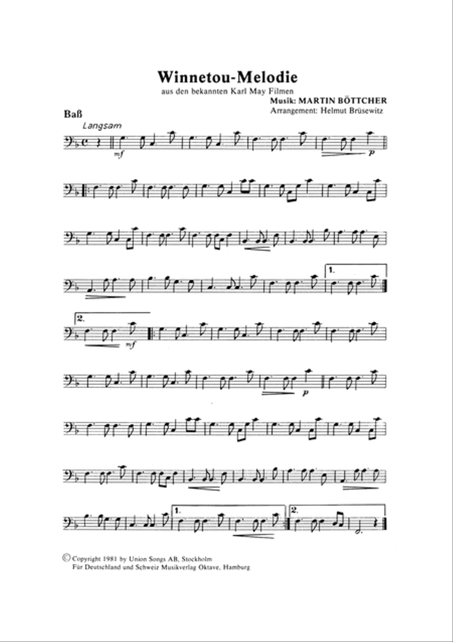 Winnetou-Melodie Winnetou-Melodie Orchestra scores gallery preview page 6