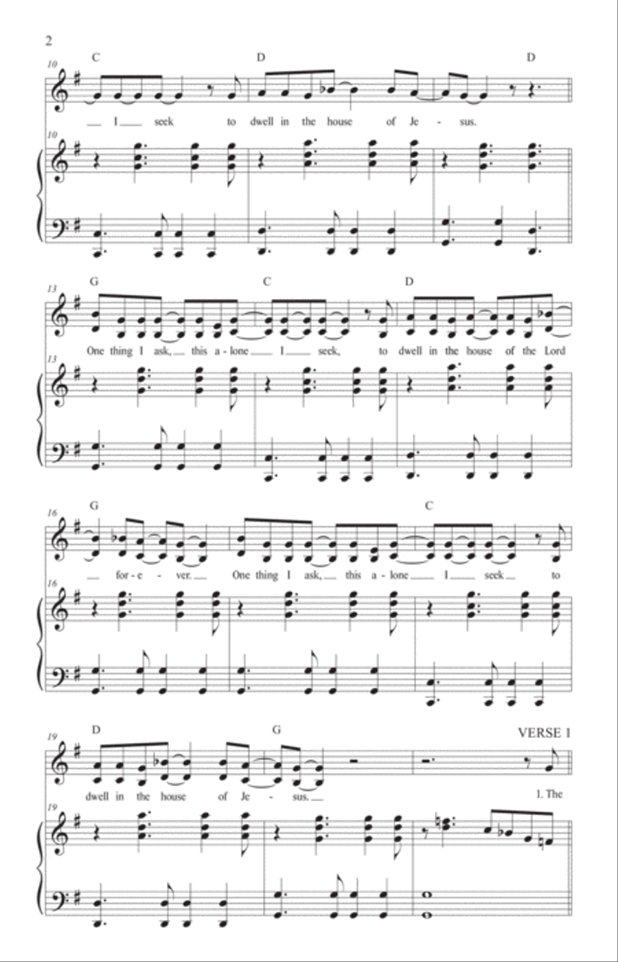 One Thing I Ask - Psalm 27 Choir scores gallery preview page 3