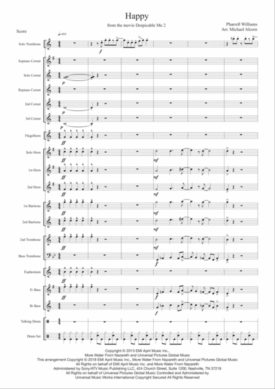 Happy Brass Ensemble scores gallery preview page 1