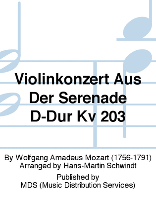 Violinkonzert aus der Serenade D-Dur KV 203