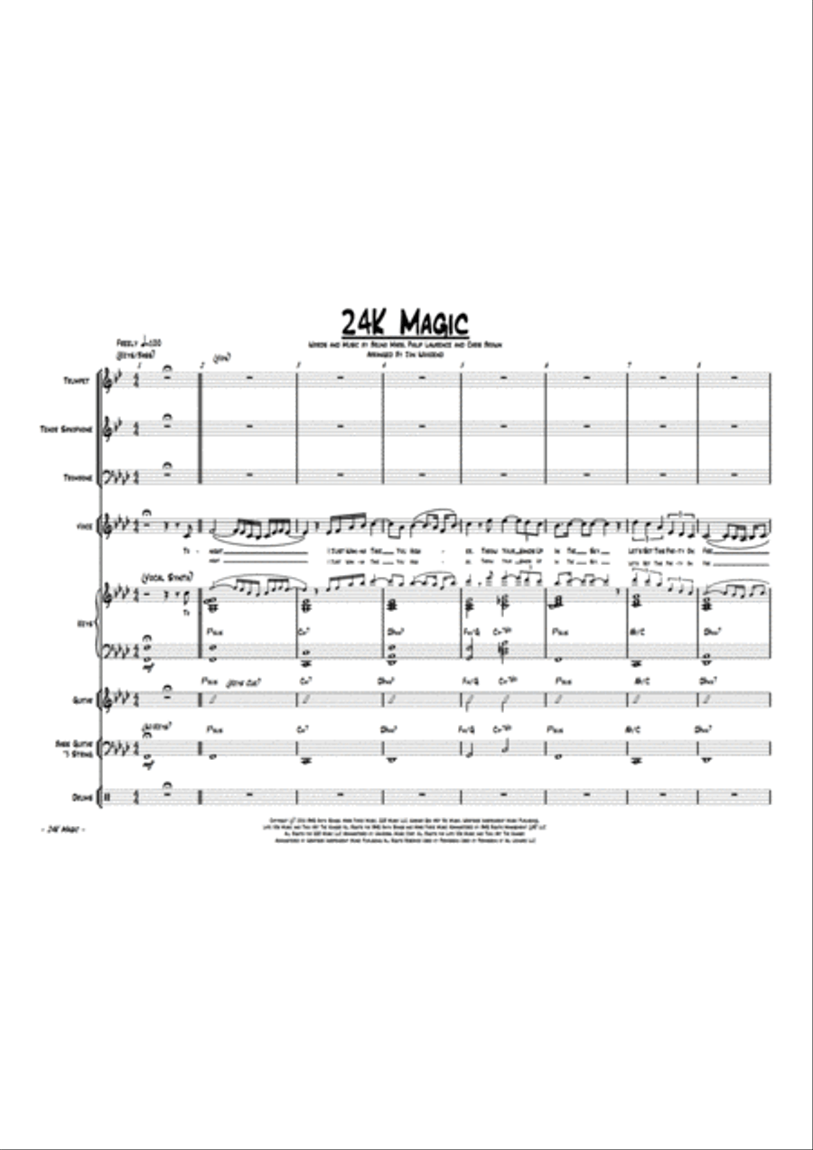 24K Magic Small Ensemble scores gallery preview page 5
