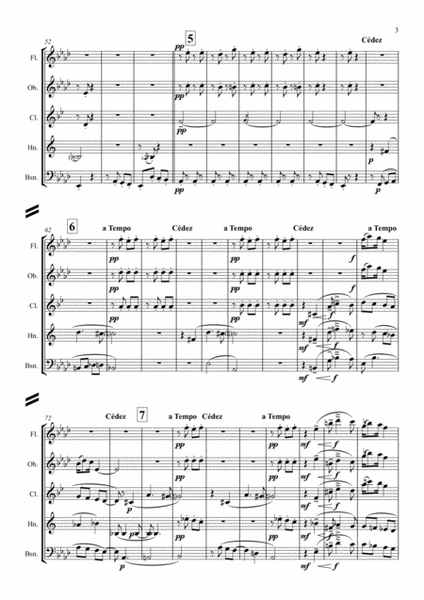 Debussy: Children's Corner No.6 "Golliwog's Cake Walk" - wind quintet image number null