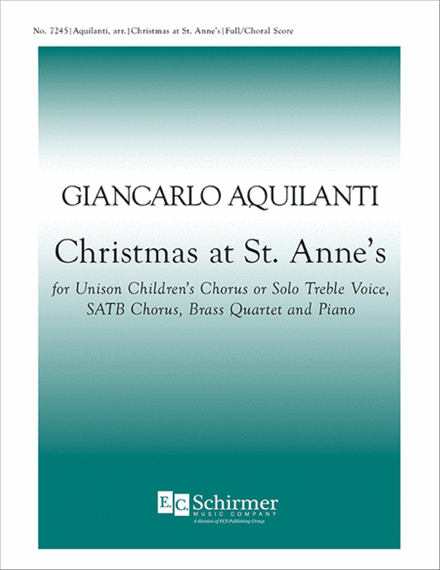 Christmas at St. Anne's 4-Part scores gallery preview page 1