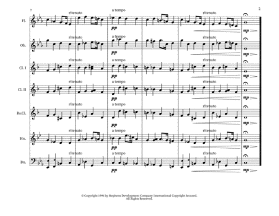 Prelude In C Minor, Op. 28, No. 20 Woodwind Quintet scores gallery preview page 2