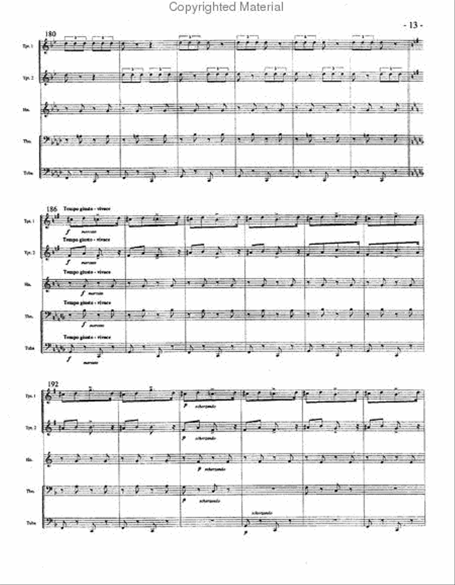 Hungarian Rhapsody No. 2 Brass Quintet scores gallery preview page 9