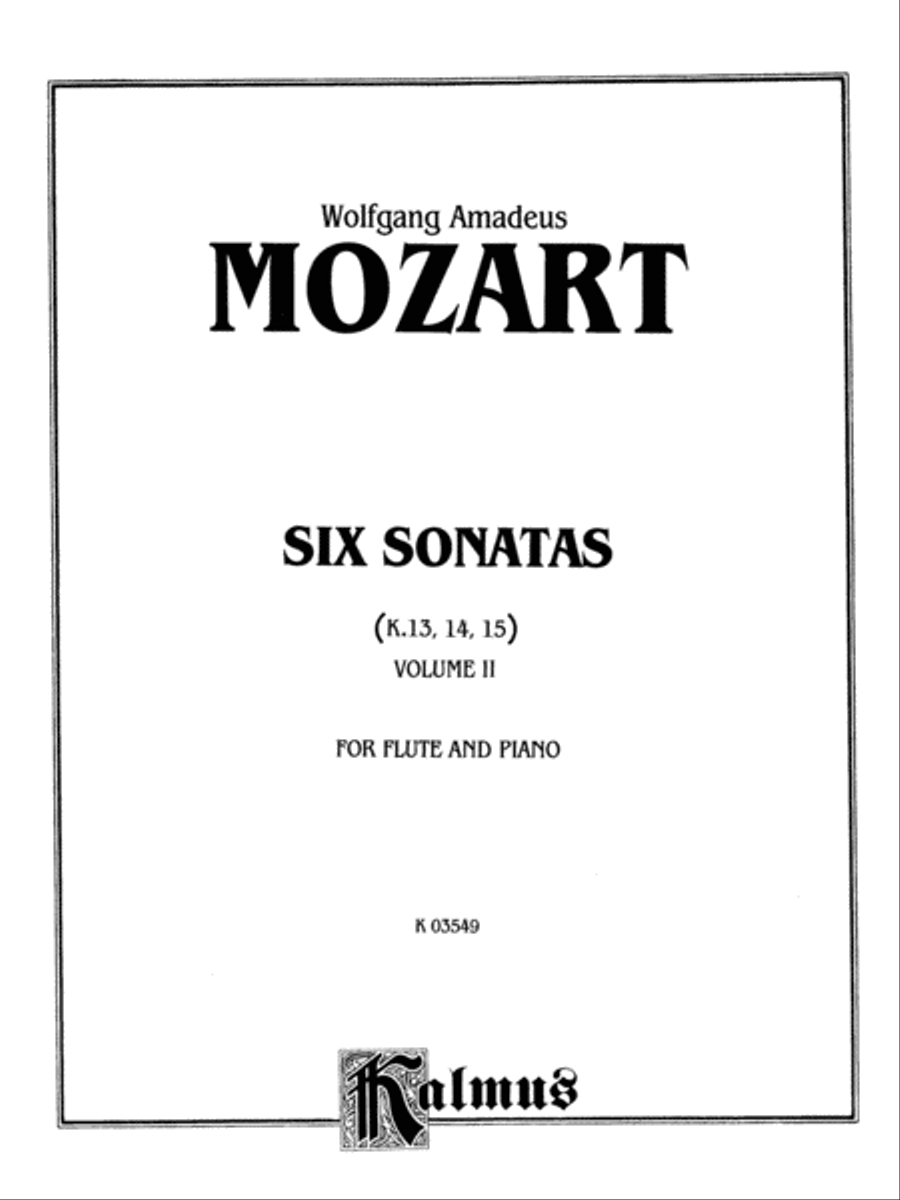 Six Sonatas, Volume 2 Flute scores gallery preview page 2