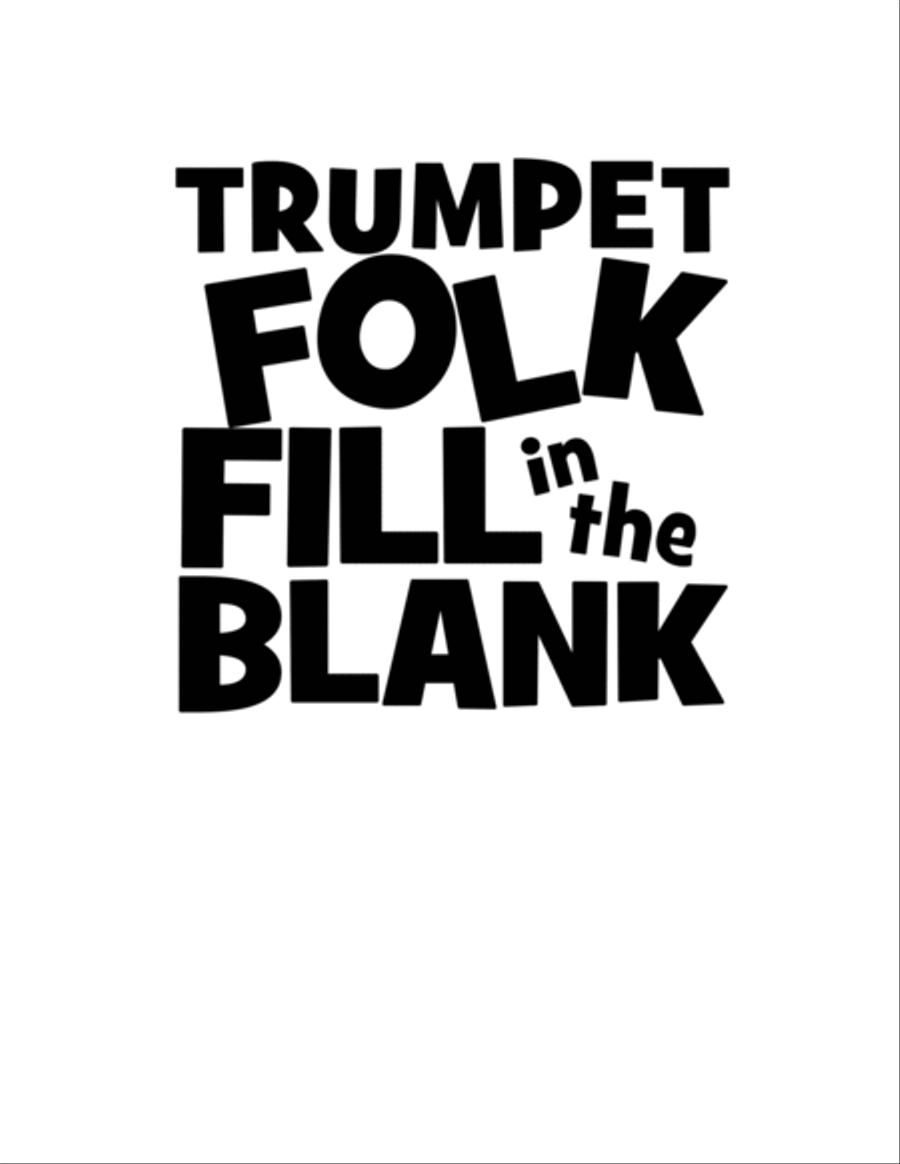 Trumpet Folk Fill in the Blank Trumpet Solo scores gallery preview page 2