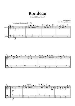 Rondeau from "Abdelazer Suite" by Henry Purcell - For Flute and Tuba